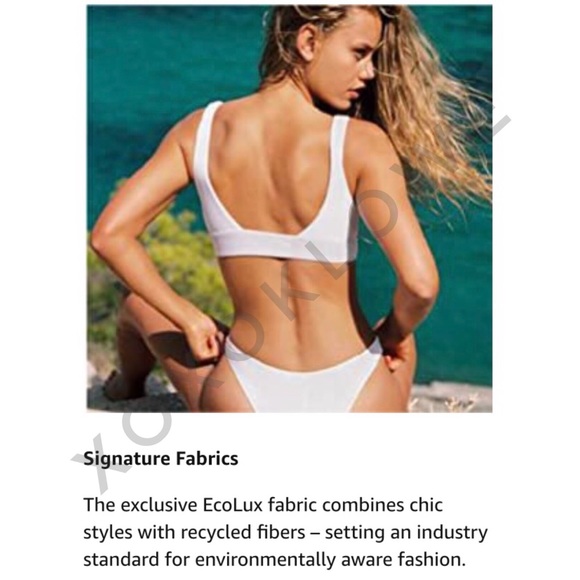 Vitamin A Neutra Bralette Bikini Top in Deep Blue NWT - Picture 10 of 13